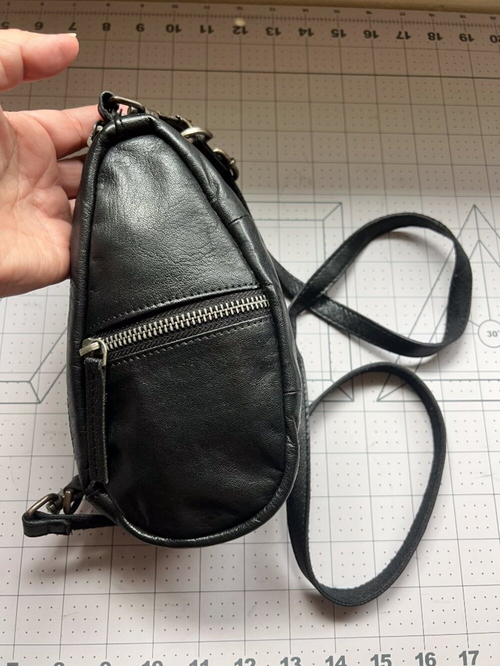Free People Coffee Date Mini Crossbody Bag in Black - Picture 6 of 12